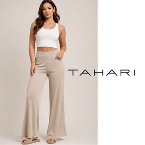 TAHARI Champange Lurex High Winter 2024 Medium Sparkling Silver Wide THR5211NR